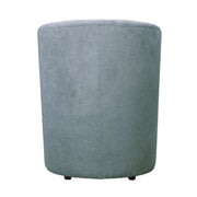 Fabric armchair with removable pouf DJERBA Light Gray 63,5x 62,5x h76 cm