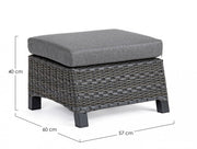 Footrest with Britton cushion for outdoor use
