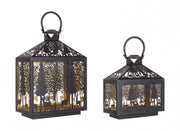 Black-Gold Alizee Lantern Set
