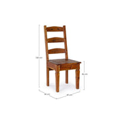 Chateux chair in antique rustic acacia wood