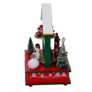 Wooden music box green house cm12x17h22