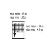Vertical mosquito net window white 120 x 160 h