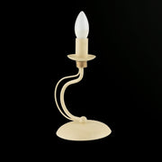 Iron Ivory Decape table lamp with Gold finishing one light 17x h27 cm