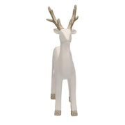 White gold ceramic reindeer cm15x6h23