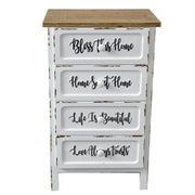 Shabby furniture Breslavia 4 drawers cm50x38Xh88