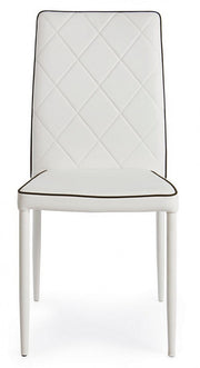 Achille chair with white steel structure