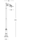 White Painted Die-Cast Aluminum Structure for Graphite Energy-Saving Lamps