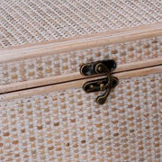 Rectangular bleached wooden box 1-2 cm34x20,5h17,5