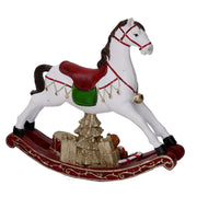 White resin horse cm20,5x5,5h19
