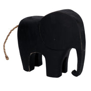 Large black wooden elephant yo-3158a cm 28x8H25