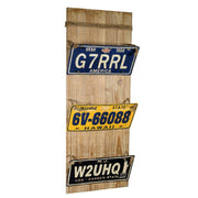 Wooden letterbox with 3 drawers cm30x81x13