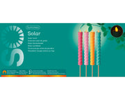 Flame-effect plastic solar candle - fire 4 assorted colours