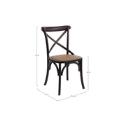 Retro Black Elm Cross chair