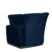 Argentario Berger armchair midnight blue with black base