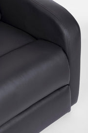 Desirè black leatherette reclining armchair