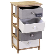 Cassettiera Brenda bottone 4 cassetti cm40x29xh73