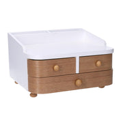 Brown wooden jewelry box cm20x19h13