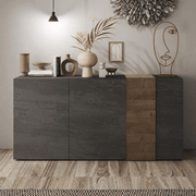 Sabry sideboard 3 doors titanium mercure oak