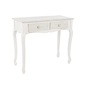 Console in MDF with two drawers Bianca CLORINNE 90x40x h78 cm
