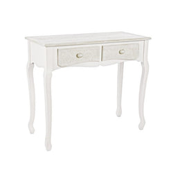 Console in MDF with two drawers Bianca CLORINNE 90x40x h78 cm