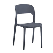 Anthracite Polypropylene Chair 80cm x 40cm x 45cm