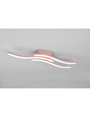 Modern Ceiling Light 3 Rods Led 4000k Route Rose Gold Trio Lighting