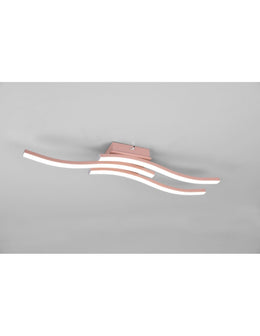 Modern Ceiling Light 3 Rods Led 4000k Route Rose Gold Trio Lighting