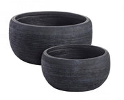 Set2 Black Graffiti Bowl Vase