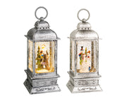 Decorative lantern for Christmas assorted patterns L15.5xD11xH24 cm