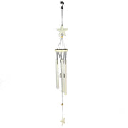 Metal bell with white star cm13x13h71