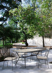 Berkley chair in metal for outdoor use