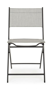 4x Martinez Folding Chair Light Gray -