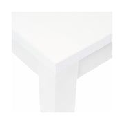 Extendable dining table entirely in melamine wood 90x160-200 cm white