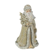 Gold resin Santa Claus 16.5x14h32 cm