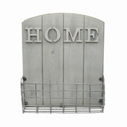 Letter holder in white wood 25.5x9h30.5 cm