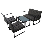 Oregon living room in poly rattan from pieces