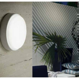 Round ceiling light in thermoplastic Led 8 Watt