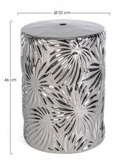 Sfinge Leaf Silver Stool Cod.0740039