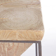 Prismy industrial bar wooden stool cm 70 h