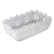 Rectangular lace basket cm32x21h7
