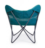 Folding sea chair in Water Green textilene BUTTERFLY GABICCE 77.5x81x h89 cm