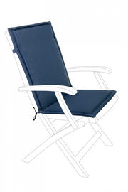 Medium Back Poly180 Blue Cushion