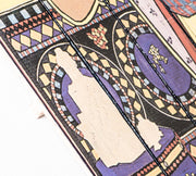 Print on wood with multicolor canvas 60x100 cm