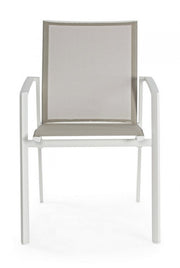 Cruise garden furniture chair with white armrest