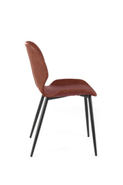 Set of 4 Soft-Touch Chairs 55cm x 45cm x 83cm