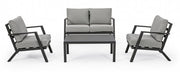 YK13 Anthracite 4-Piece Garden Lounge Set