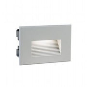 Flush-mounted Aluminum Die-cast Lamp with Satin Glass Diffuser - 3W, 300 Lumens, 4000°K Aluminum