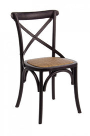 Retro Black Elm Cross chair