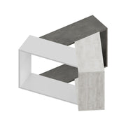 Trio living room table in white cement color