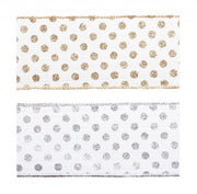 12x Polka Dot Ribbon 4M Assorted Colors - Pack of 12